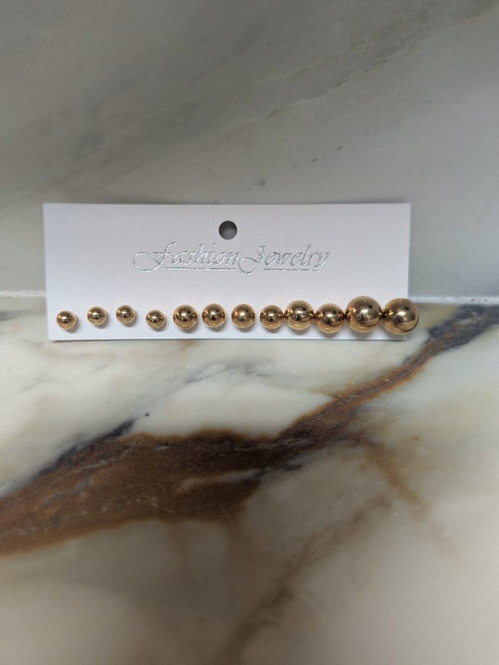 Gold Orb earrings